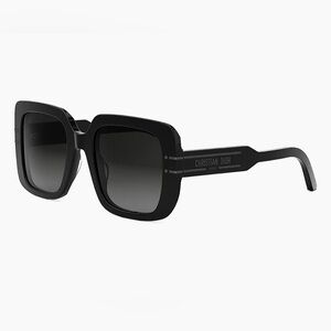 Dior Black Square Oversized Women's Sunglasses